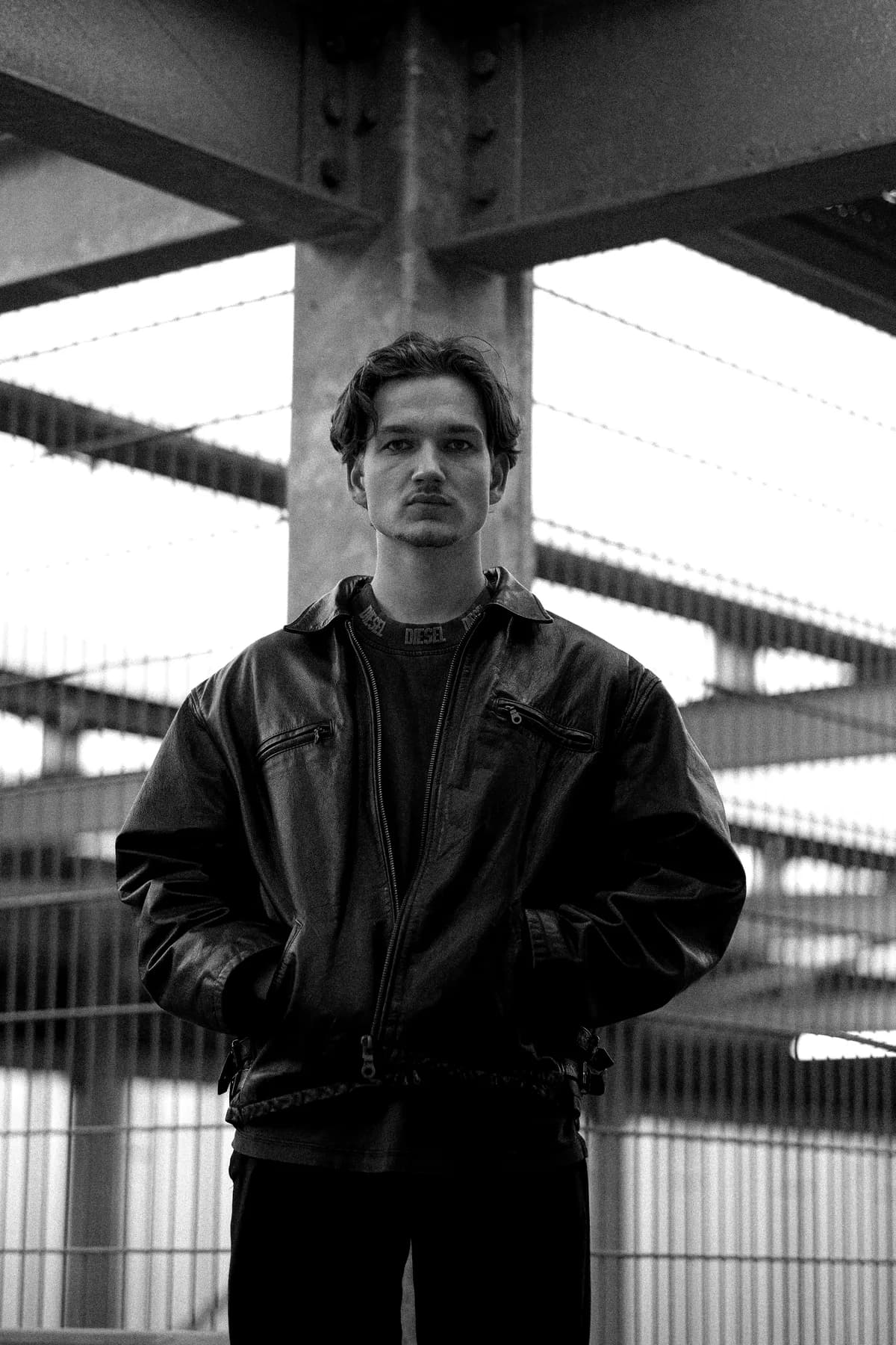 Portrait frame from a DJ press and fashion session